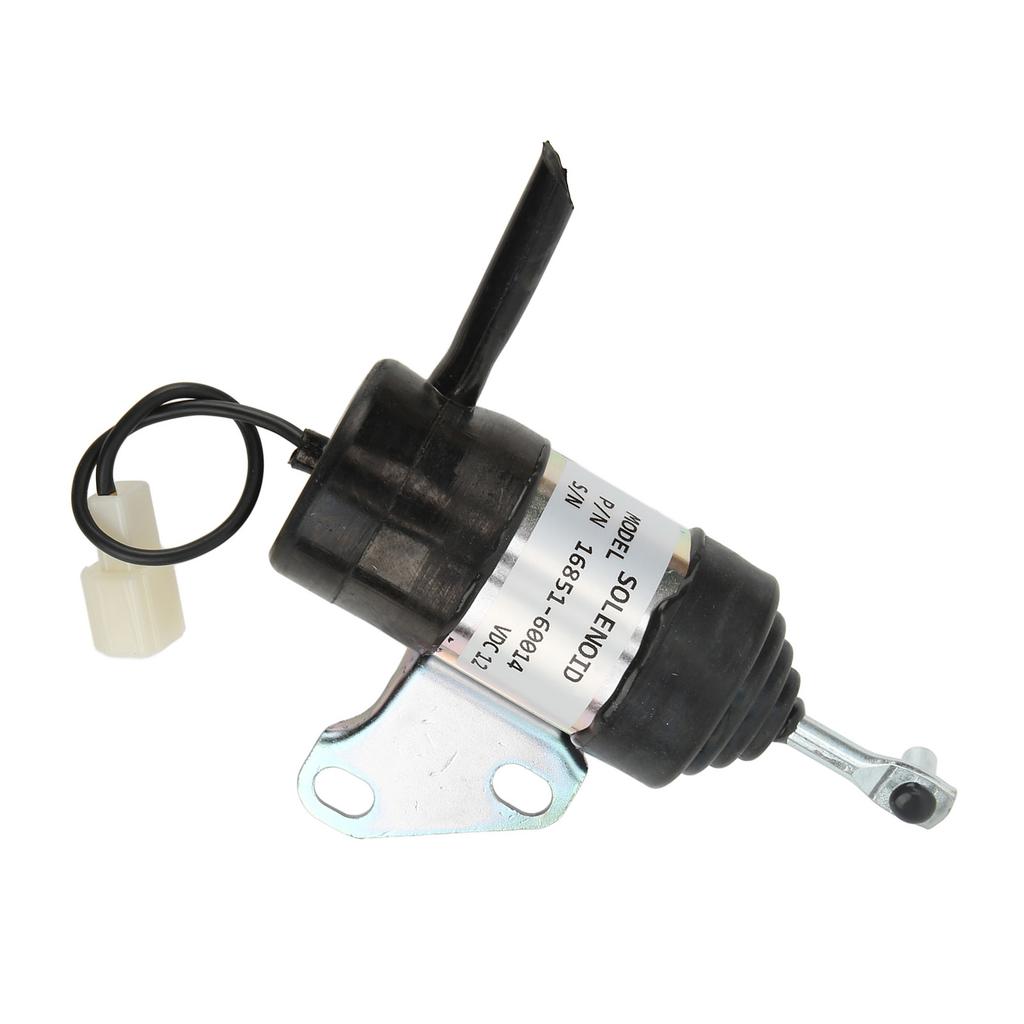 Fuel Shut Off Solenoid Aluminum Alloy 12VDC Fuel Stop Solenoid for Kubota RTV900T RTV900R B7410D BX1500D