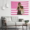 1Pc Conrad Fisher Flag Christopher Briney Merch Dorm Room Essentials Pink American Flag Celebrity Hanging Wall Tapestry Art