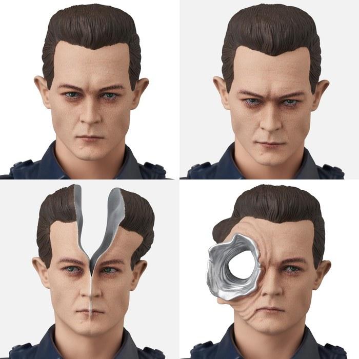 MEDICOM TOY MAFEX Nr. 281 Terminator 2: Terminator 2 T-1000 Actionfigur, 15,5 cm groß, Mehrfarbig