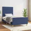 Vidaxl Bed Frame Without Mattress Blue 80X200 Cm Fabric