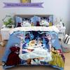 3pcs Prince and Cinderella Printed Quilt Set Soft and Comfortable Quilt Cover for Bedroom, Guest Room Bedding Set B069