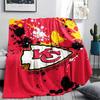 1Pc Kansas City Print Flannel Blanket, High Quality Comfortable for All Seasons, Home Decor, Warmth and Comfort, Perfect for Gifts