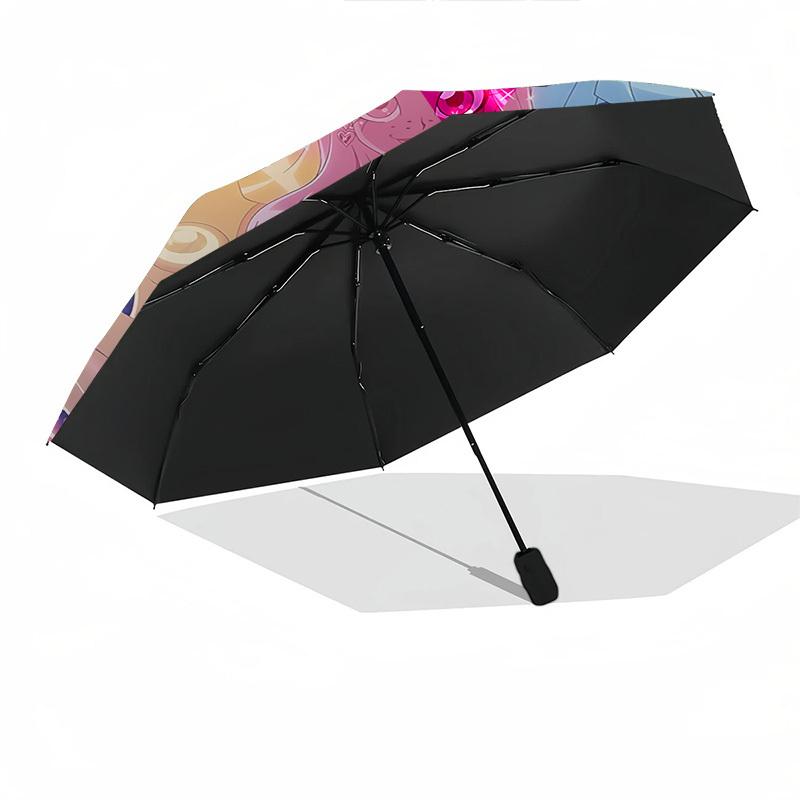Lolirock, AnimationThemed Automatic Opening and Closing Umbrella 8 Ribs, Suitable for Leisure and Going Out, Outdoor Accessory, Gothic Sty