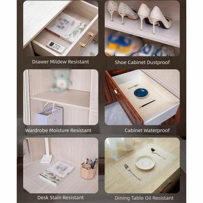 New Waterproof Drawer Liners Reusable Non-Adhesive Shelf Liner Washable Dustproof Cabinet Mats