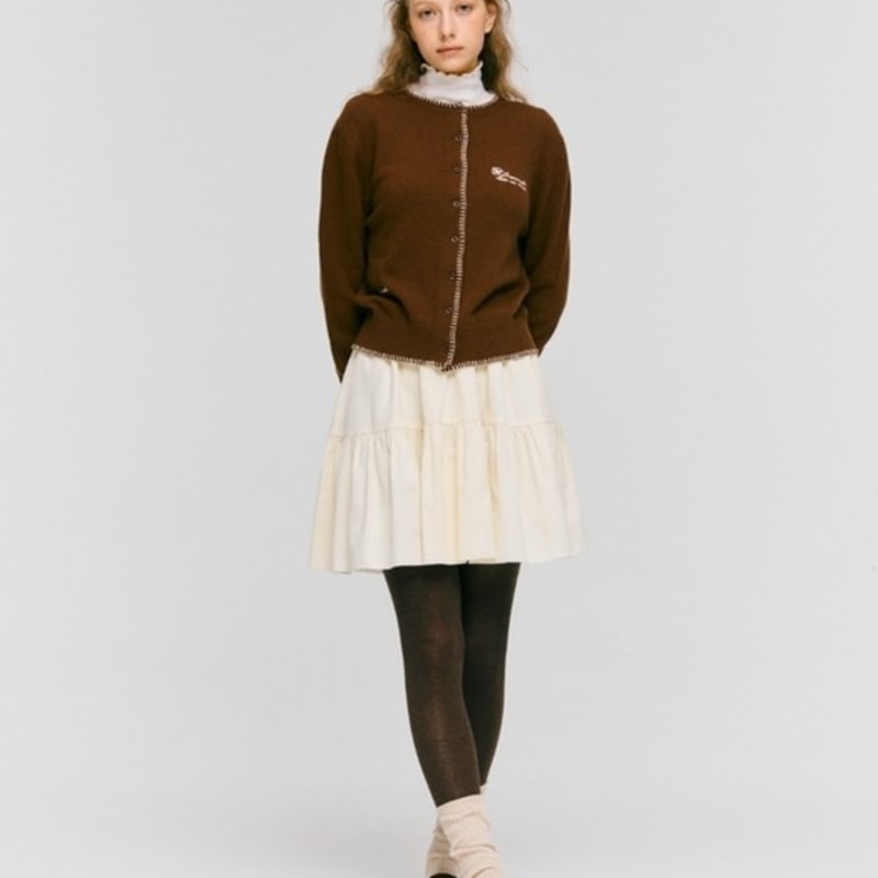 DEPOUND Label Wool Knit Socks - Oatmeal