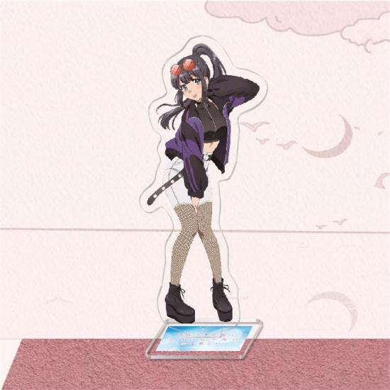 Anime Sakurajima Mai Senpai Acrylic Figure Stand Model Plate Keychain Rascal Does Not Dream of Bunny Girl Desk Decor