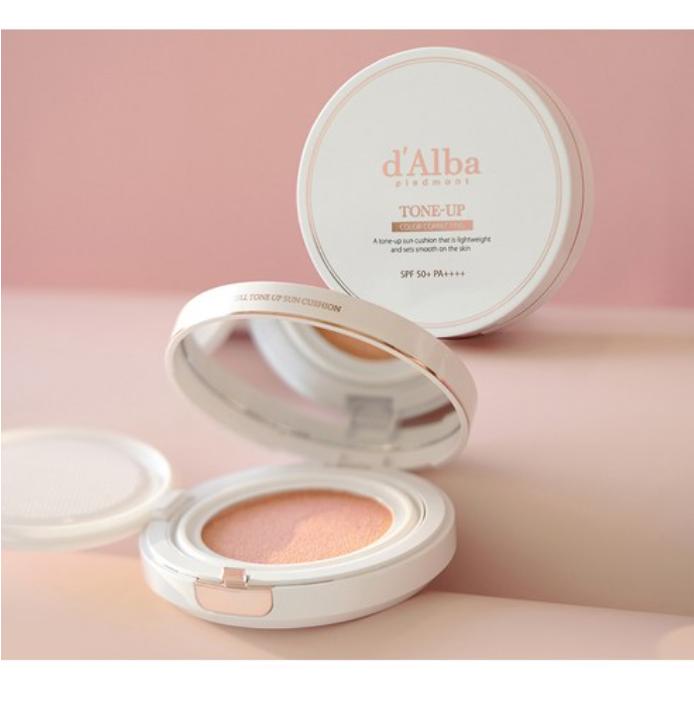 D'Alba Waterfull Tone-Up Sun Cushion SPF50+ PA++++ 15g – Veganer UV-Schutz