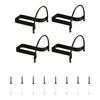 4 Pieces Wall Mounted Hat and Key Organizers Easy Installation Cowboy Hats Hanger Storage Rack for Hallway or Bathroom
