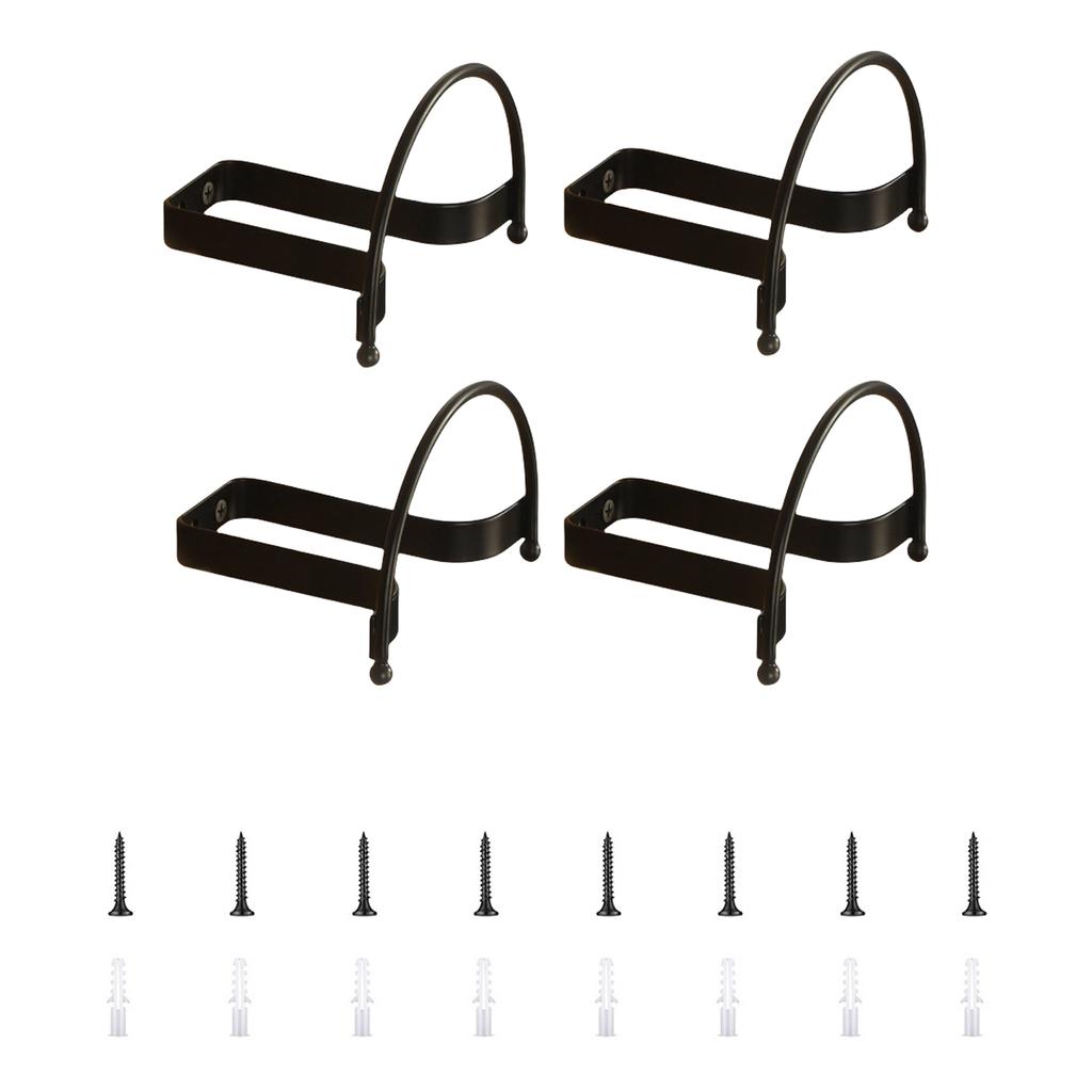 4 Pieces Wall Mounted Hat and Key Organizers Easy Installation Cowboy Hats Hanger Storage Rack for Hallway or Bathroom