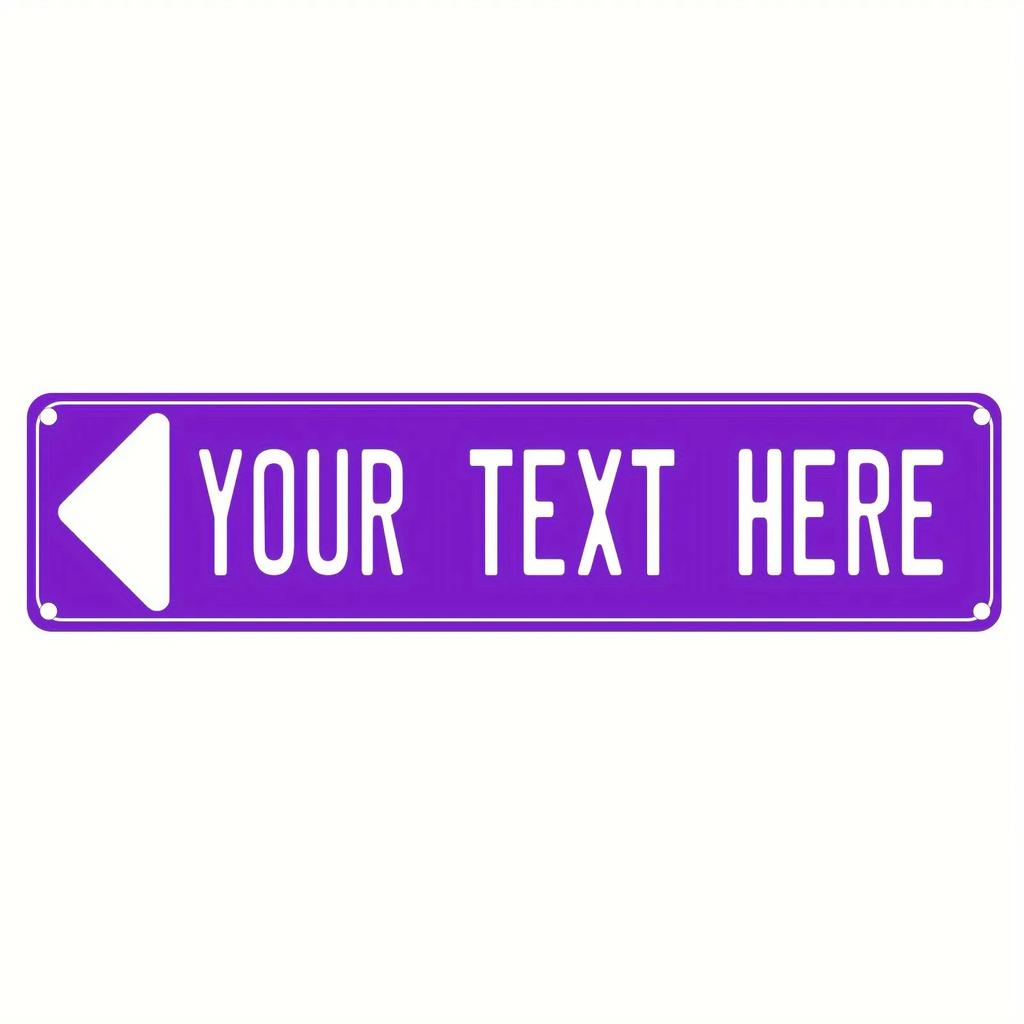 Custom 40x10cm 2D Aluminum Sign – Durable Metal Wall Art for Home, Garden, Business, & Holidays