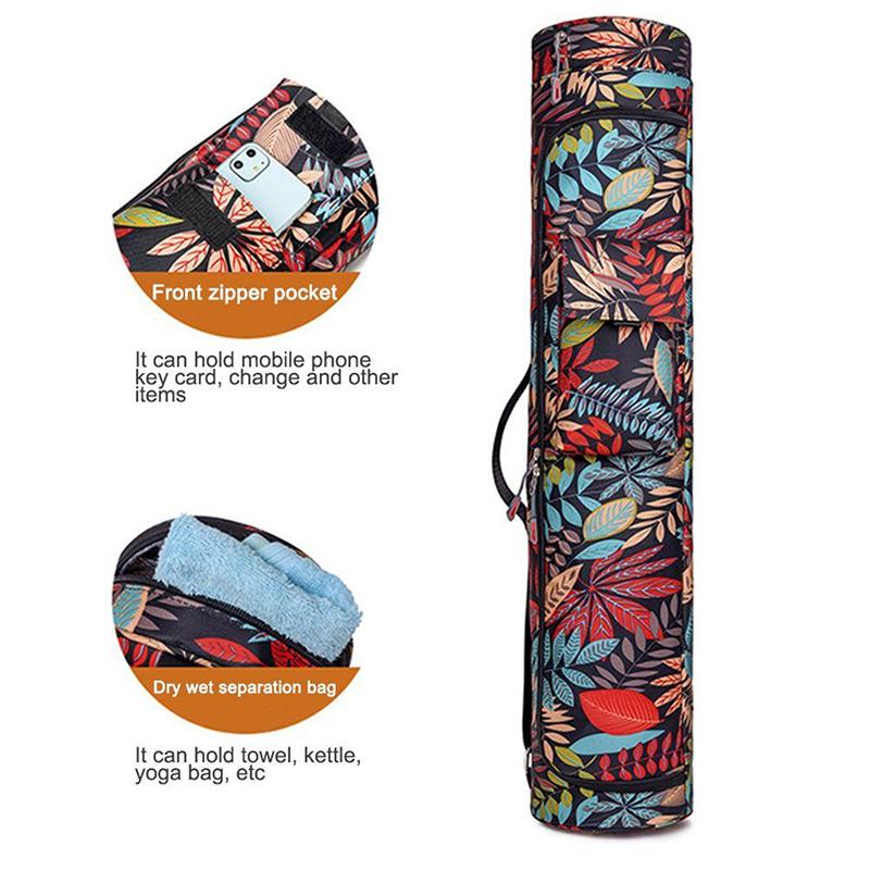 Taška na jógu Taška na podložku na jógu Potištěná Muži Ženy Sportovní taška na podložku Pilates Mat Batoh Fitness Dance Gym Mat Cover Sportovní batoh