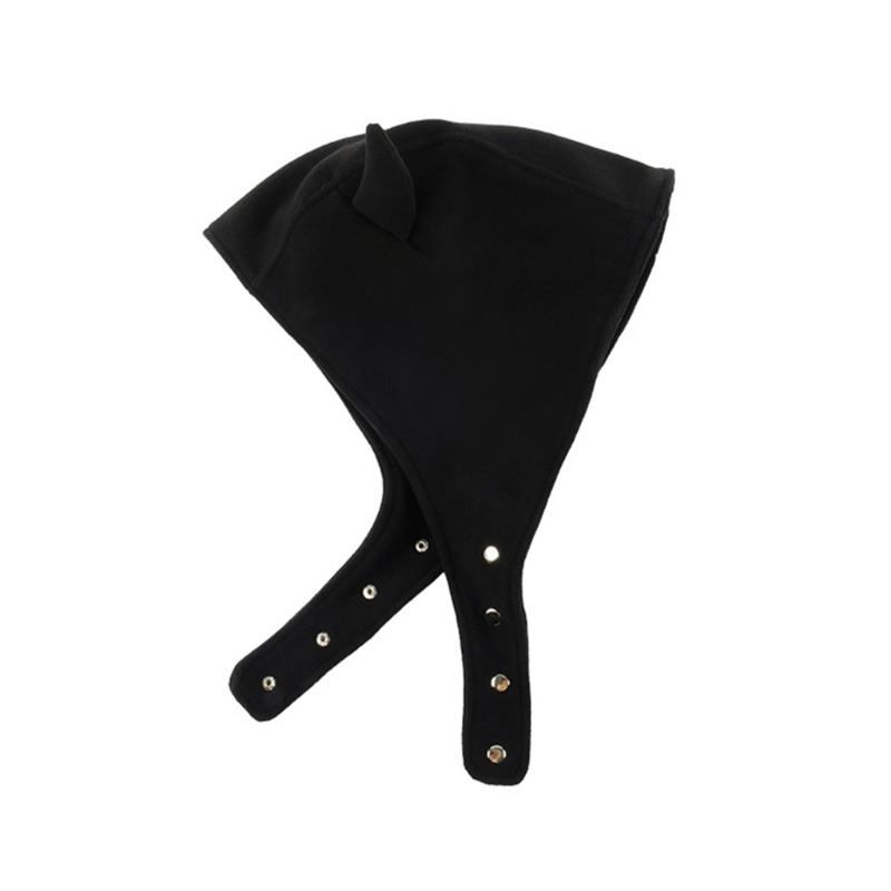 Solid Color Ear Protects Hat Fleece Hat Funny Ox Horn Shape Hat Warm Fuzzy Winter Fleece Hat Birthday Gifts for Adult