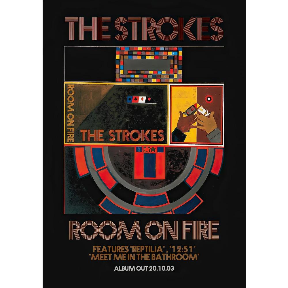 American Famous Rock Band The Strokes Posters Rock Music Album Prints Canvas Painting Wall Art Pictures Home Bedroom Club Decor