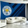 Leicester City FC Wall Tapestry Aesthetic Wall Hanging Printed Fabric Blanket Decorative Tapestries for Bedroom Living Room Home Decor