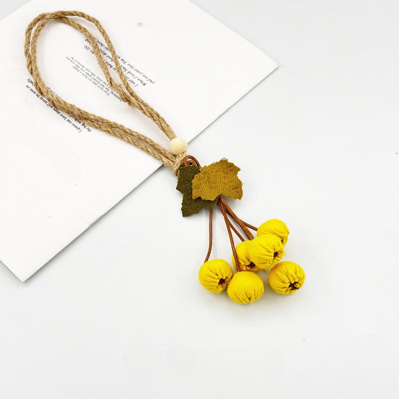 Fresh and Light Curtain Binding Rope Hawthorn Fruit and Flower Decorative Accessories Curtain Buckle AccessoriesBinding Rope