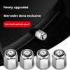 New Car Wheel Tire Valve Air Stem Cap Duust Covers For Mercedes Benz W206 Class C200L CLA GLA W203 W220 W213 W211 W212 W201