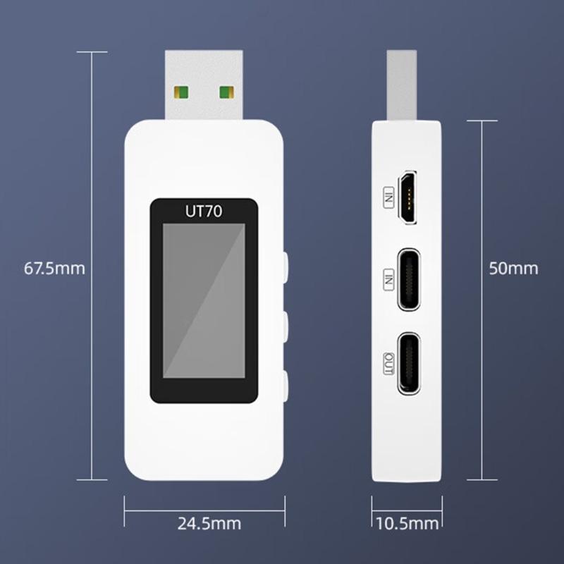 Industrial Power Meter Current Tester With 100W E Marker Cable Support  40℃~90℃ Operations And Circuit Protective System