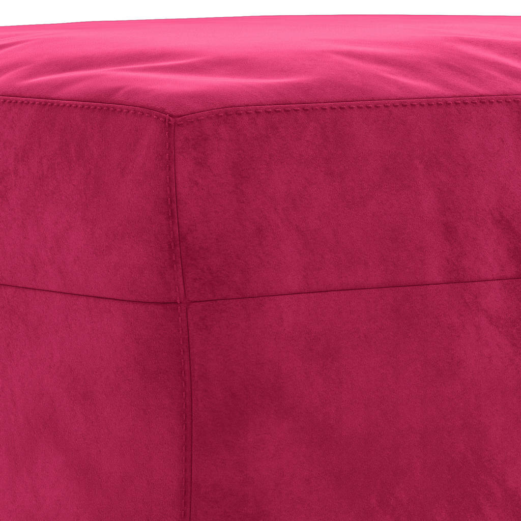 Vidaxl Footstool, Wine Red, 70X55X41 Cm, Velvet