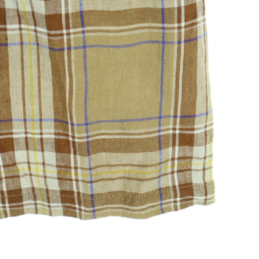 Beauty Products ICHI Antiquites Made In Japan Check Pattern Long Length Flare Skirt Women Used