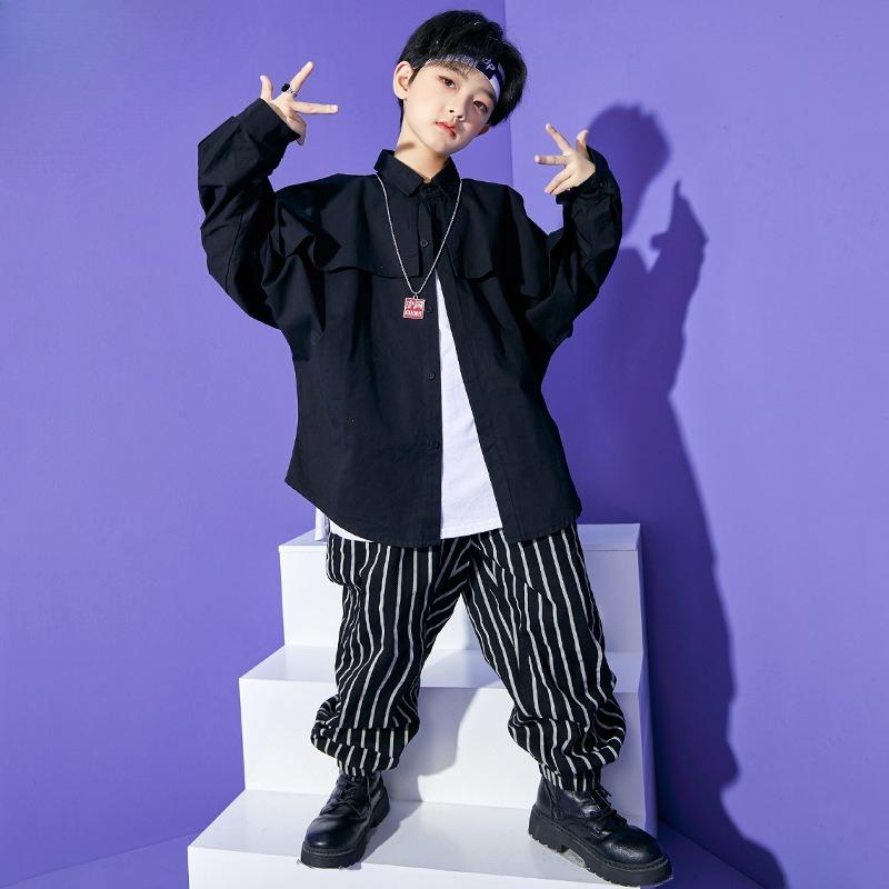Kids Street Dance Suit Boys Hip Hop Hiphop New Year'S Day Costume Kids Jazz Dance Costume Girls