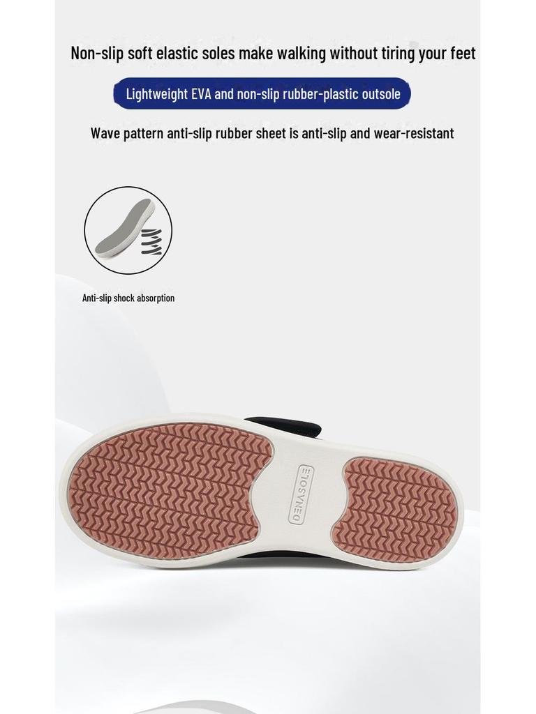 Wide Non-Slip Walking Shoes for Swollen Feet & Hallux Valgus