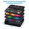 Oil Colored Pencil Set of 72/120,Iron Box Packaging Rich & Vibrant Colors,Blendable, Perfect for Beginner &Advanced Artists