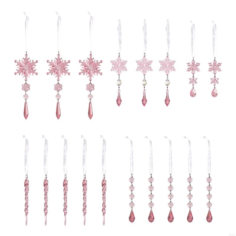 Transparent Acrylic Christmas Tree Hanging Decoration Shatterproof Festival Ornament