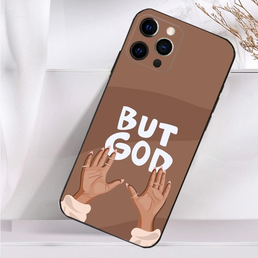 Black Girl A-Afro Phone Case For iPhone 16,15,14,13,12,11 Plus,Pro Max,XS,X,XR,SE,Mini,8,7 Soft Silicone Black Cover