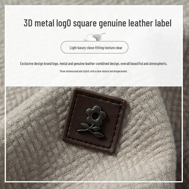 MONTAGUT Men's Versatile Round Neck Long-Sleeve T-Shirt