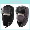 Stylish Warm Thick Lambswool Russian Hat For Winter Outdoor Riding Activities