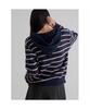 8SECONDS Striped Half-Zip Navy