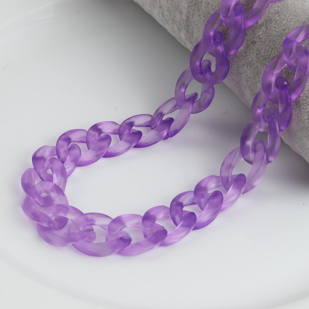 Cadena de Gafas Acrílica Mate de Moda para Mujer Cordón Soporte Cadena para Gafas de Lectura Cadena para Colgar Gafas en el Cuello Correa Cuerda
