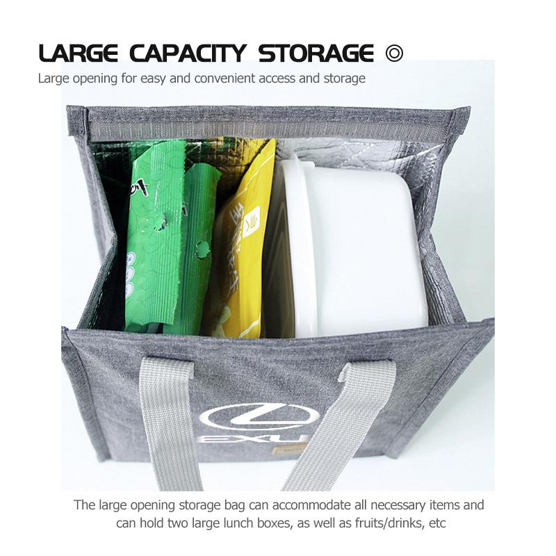 For Lexus 2025 New Portable Bento Bag Lunch Storage Bag Waterproof Office Cooler Lunch Box RX350 IS250 CT200h ES250 ES300h ADL1