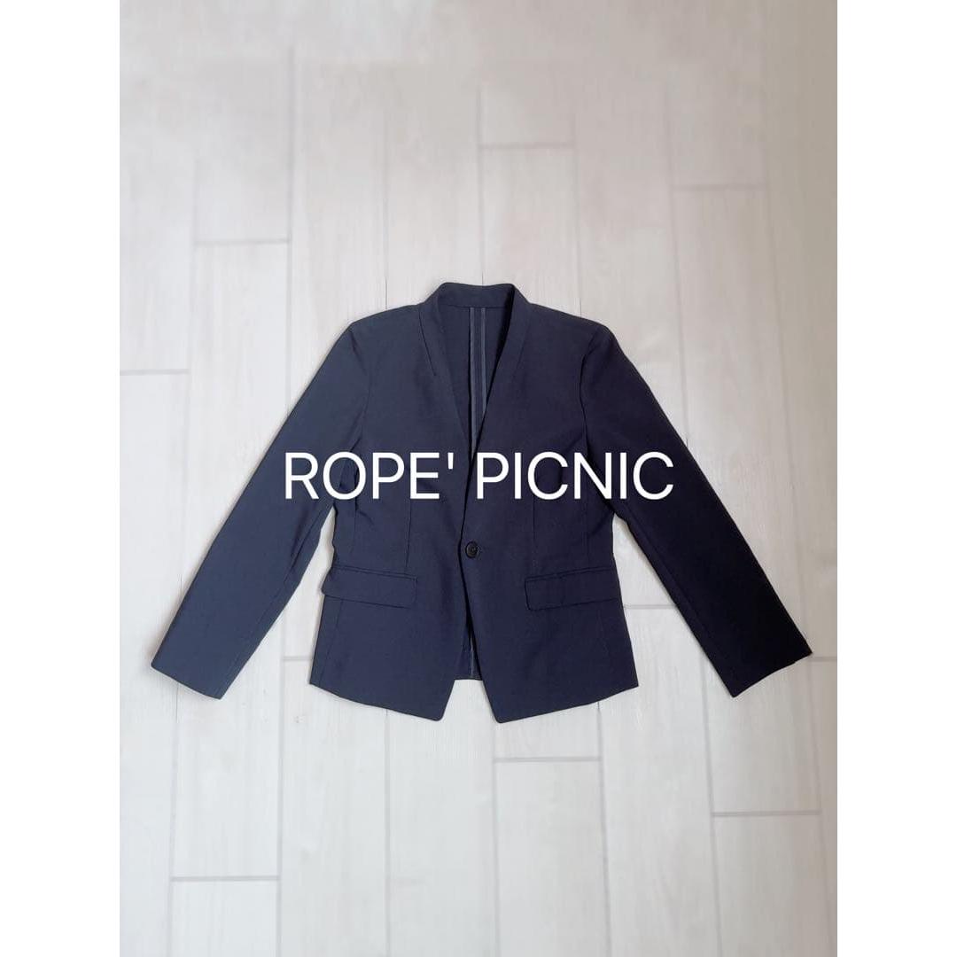 ROPE PICNIC Dry Touch No Collar Jacket Navy 36