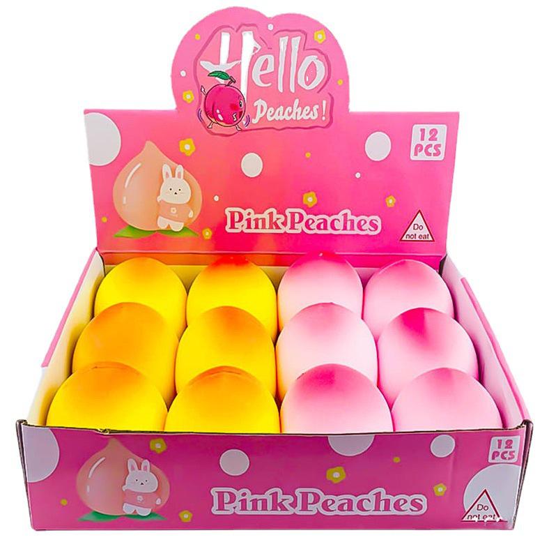 Children's Squishy Peach Toy - Cute, Slow Rebound, Durable, Stress-Relief Prank Toy
