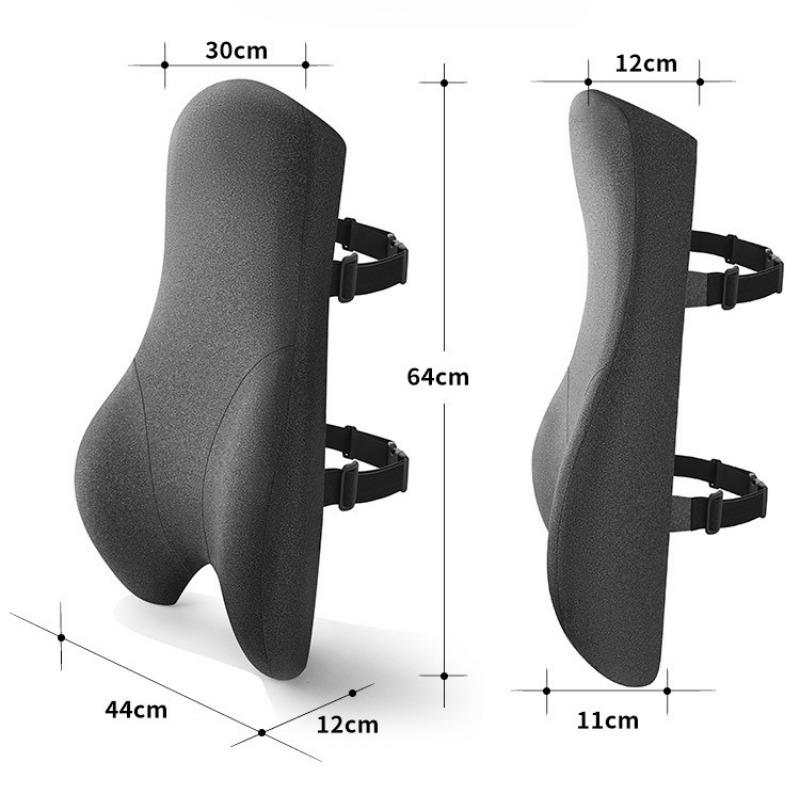 Long Back Support Pillow for Caravans Recliner Sitting, Memory Foam Cushion for Car Seat Office Chair, Desk Chair, Gaming Chair