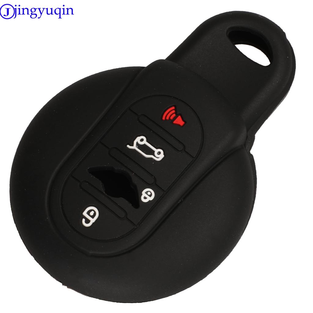 Jingyuqin Remote Car Key Silicone Cover Case For BMW MINI Cooper S R50 R53 F54 F55 F56 4 Button Key Holder Cover Styling
