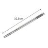 Shimomura Kihan Non-Stick Stainless Steel Chopsticks, 30cm [Made In Japan] Dishwasher Safe, Hollow Design, Lightweight, Non-Slip Tips, Durable, Heat R