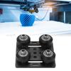 Aluminum Alloy V-Wheel Plate Pulley Kit, Low Friction   Backing Plate for CNC Machine, with Quiet Design and   Bearings