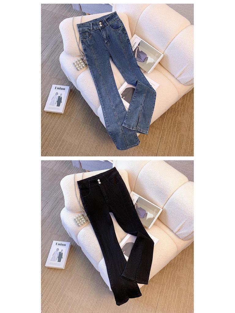 High-Waisted Stretch Slimming Wide-Leg Jeans for Women