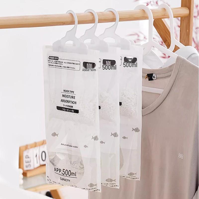 Hanging Dehumidifier Bag - Anti-Mildew Moisture Absorbing for Wardrobes and Indoor Spaces