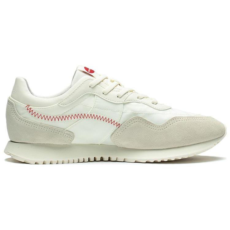 Li Ning CF Forest Woven Abrasion Resistant Breathable Low Top Sports Casual Shoes Women's Cream White AGCT174-1