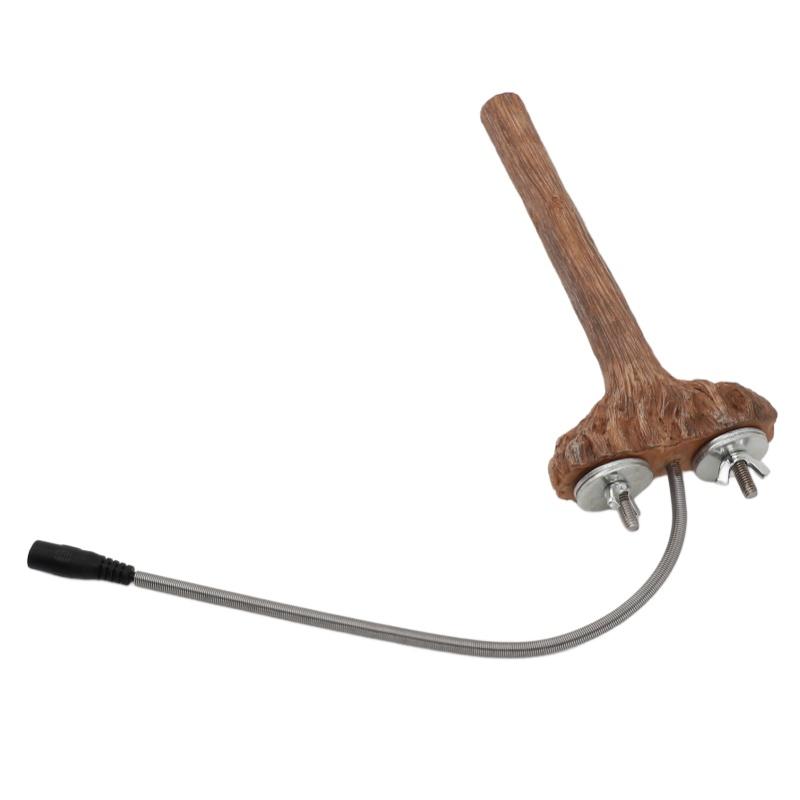 Heated Bird Perch 5W Bird Warmer Bird Perch Stand Heater For African Grey Parakeets Cockatiels Parrot