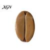 Coffee Bean Keychain Squeeze Toy Realistic Food Healing Sensory Slow Rebound Office Desk Stress Shape Decompression Tool Portable Bag