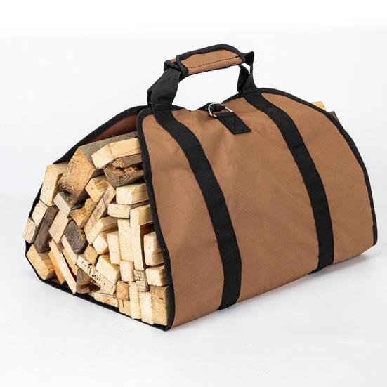 Firewood Carrier for BBQ Bag with Handle, Heavy Duty Large Log Tote, Durable Oxford Cloth Holder Indoor And Outdoor Use Hauler