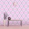 10M Self Adhesive Victorian Damask Wallpaper 3D Vinyl Film Cabinets Drawer Shelf Liner Contact Paper Wall Sticker White Pink