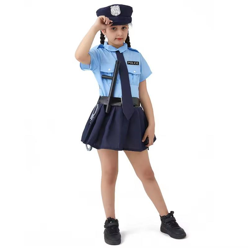 Girls Uniform Cosplay Costumes Children Stage Performance Uniform Props Costumes Party Costumes
