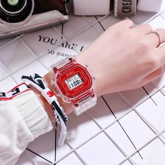 UTHAI CE116 Digital Sports Watch Unisex Waterproof With LED Male and Female Bracelet Clocks