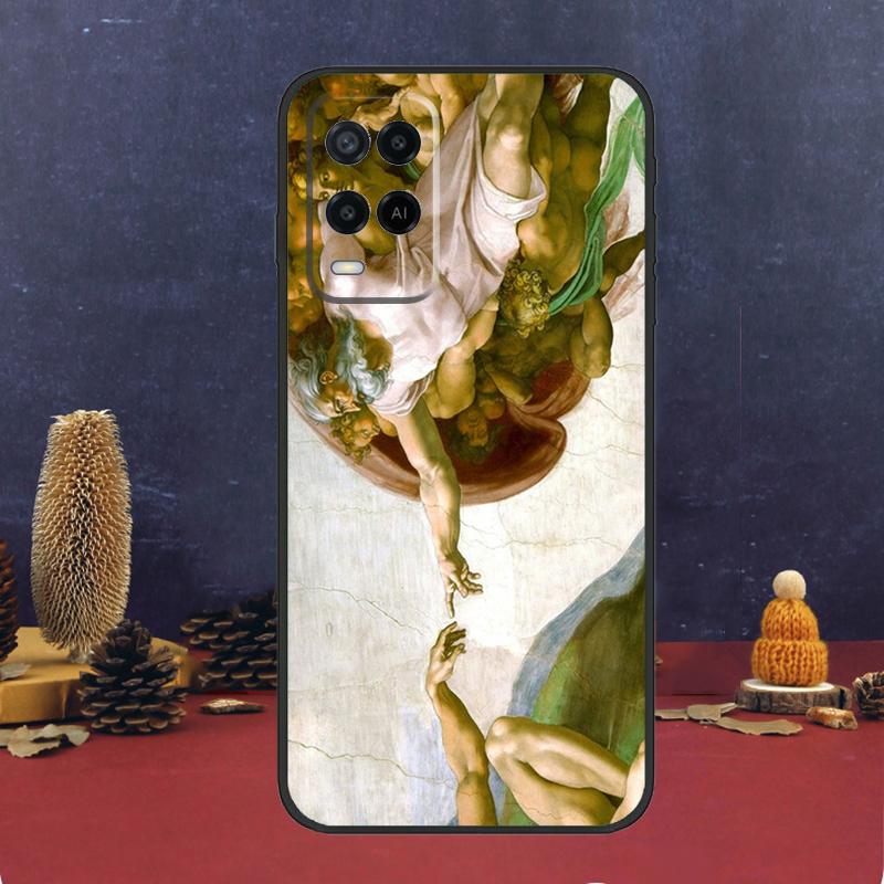 Renaissance Art Paint Case For Oppo A80 A60 A40 A78 A98 A58 A38 A18 A54 A74 A94 A96 A76 A16 A15 A17 A57 A5 A6 Pro