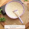Purely Handmade Wheat Straw Woven Large Fan, Traditional Small Palm Leaf Fan, Dance Hand Fan, Handmade Baby Fan